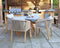 Luna 4 Seater Concrete Table Dining Set with Rope Dining Chairs