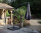 Grey 3m Deluxe Pedal Operated Rotational Cantilever Parasol