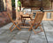 Brooklyn 4 Seater Round Folding Dining Set with Manhattan Chairs