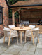 FSC Roma 120cm Table set with 4 Roma fixed chairs