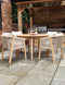 FSC Roma 120cm Table set with 4 Roma fixed chairs