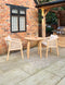 FSC Roma 80cm Bistro set with 2 Roma fixed chairs