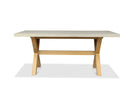 FSC 1 Luna 180x90cm Rectangular Concrete table - Warm grey