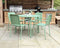 Porto 4 Seater Round Dining Set - Olive