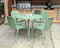 Porto 4 Seater Round Dining Set - Olive