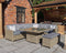 Wentworth Firepit 7pc Deluxe Modular Corner Dining / Lounging Set