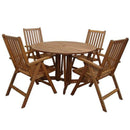 Henley 4 Seater Table with 4 Manhattan Recliner Chairs