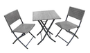 Nevada Folding Bistro Set - Grey