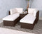 Berlin 4 Seater 5pc Multi Setting Relaxer Set - Brown