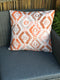 Orange Fleur patterned Scatter Cushion