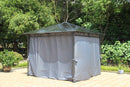 Zurich Polycarbonate Gazebo 3x3m Grey