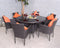 Malaga 6 Seater Fixed Dining Set