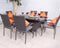 Malaga 6 Seater Rectangular Stacking Dining Set