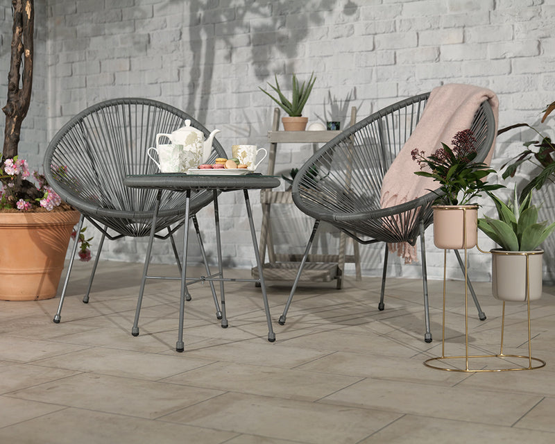 Monaco Egg Chair Sets - Grey