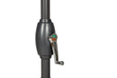 Grey 2.5m Crank and Tilt Parasol - Powder Coated Pole