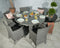 Paris 6 Seater Round Dining Set with Cushions