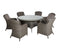 Paris 6 Seater Round Imperial Dining Set with Cushions