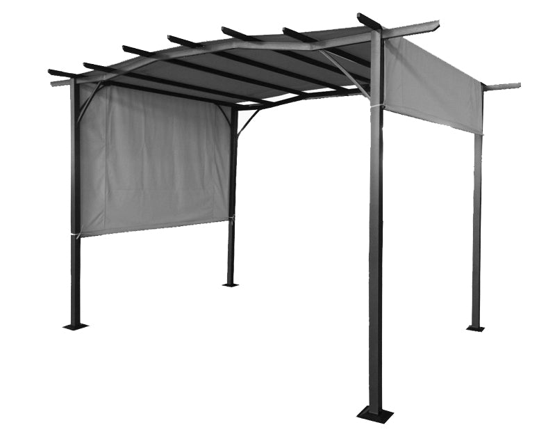 San Remo Pergola Gazebo 2.75×3.66m Grey