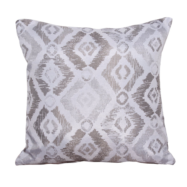 Grey Fleur Patterned Scatter Cushion