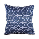 Blue Geometric Scatter Cushion